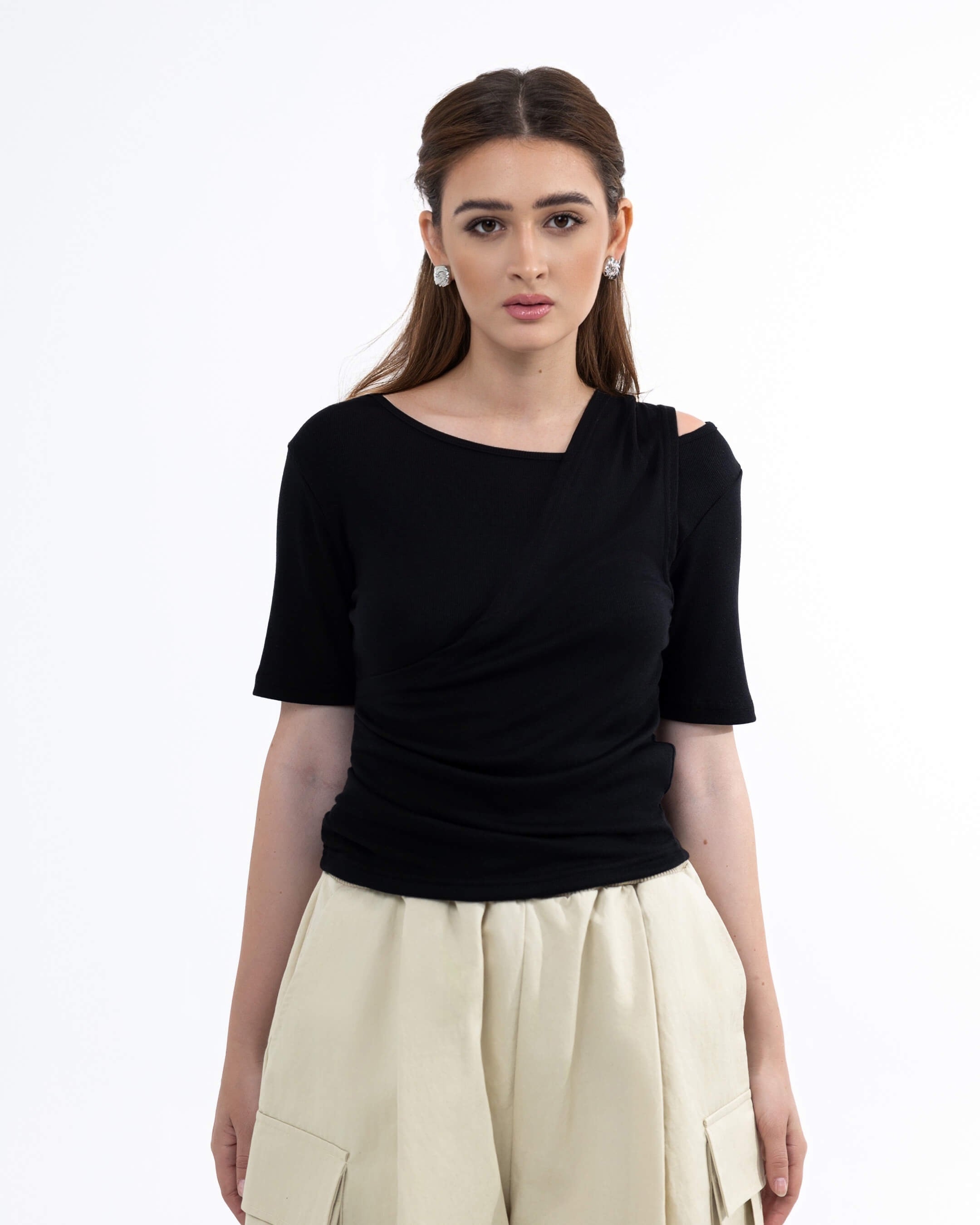 BLACK ASYM TOP