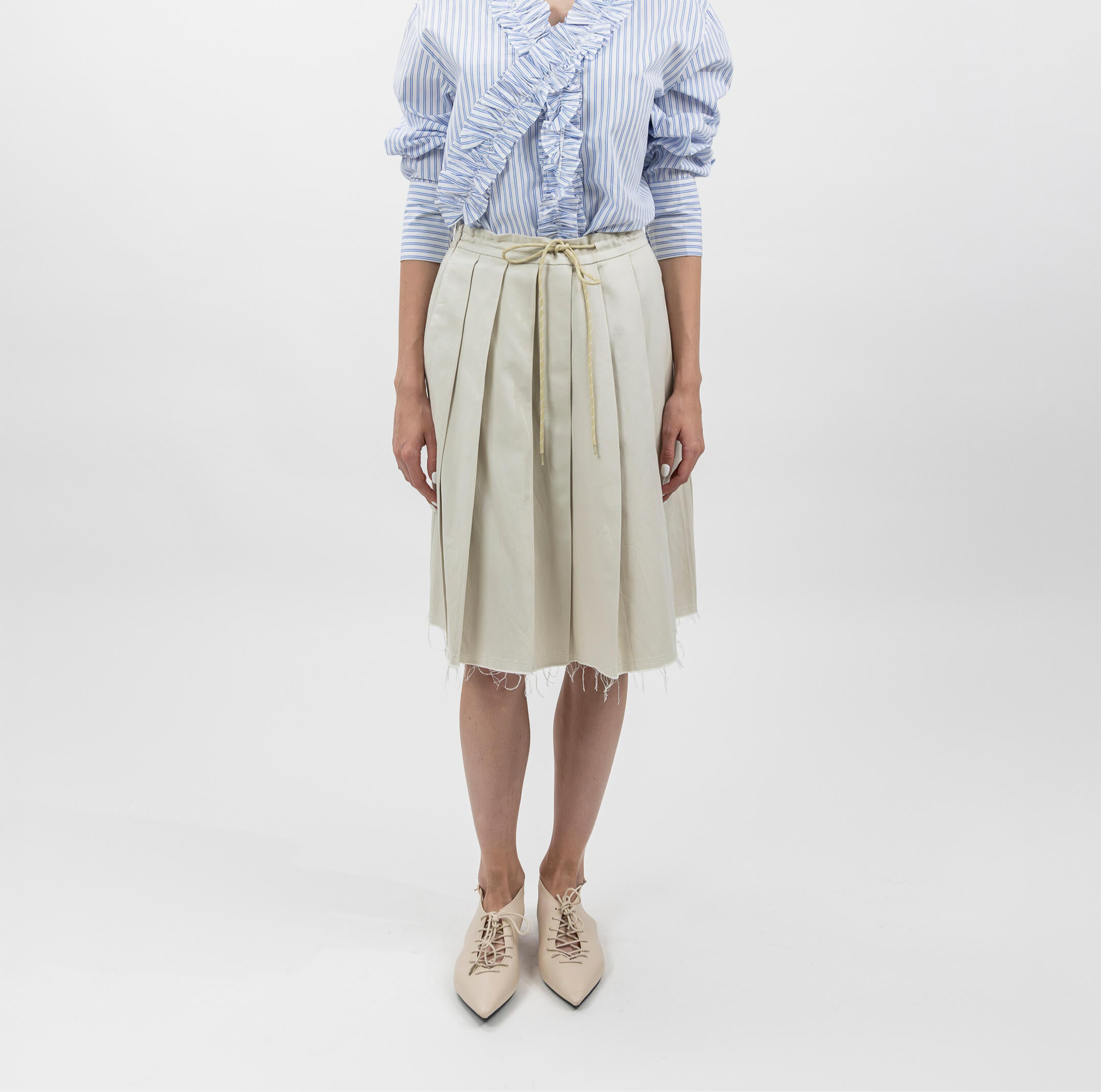 PLEATED TIE SKIRT