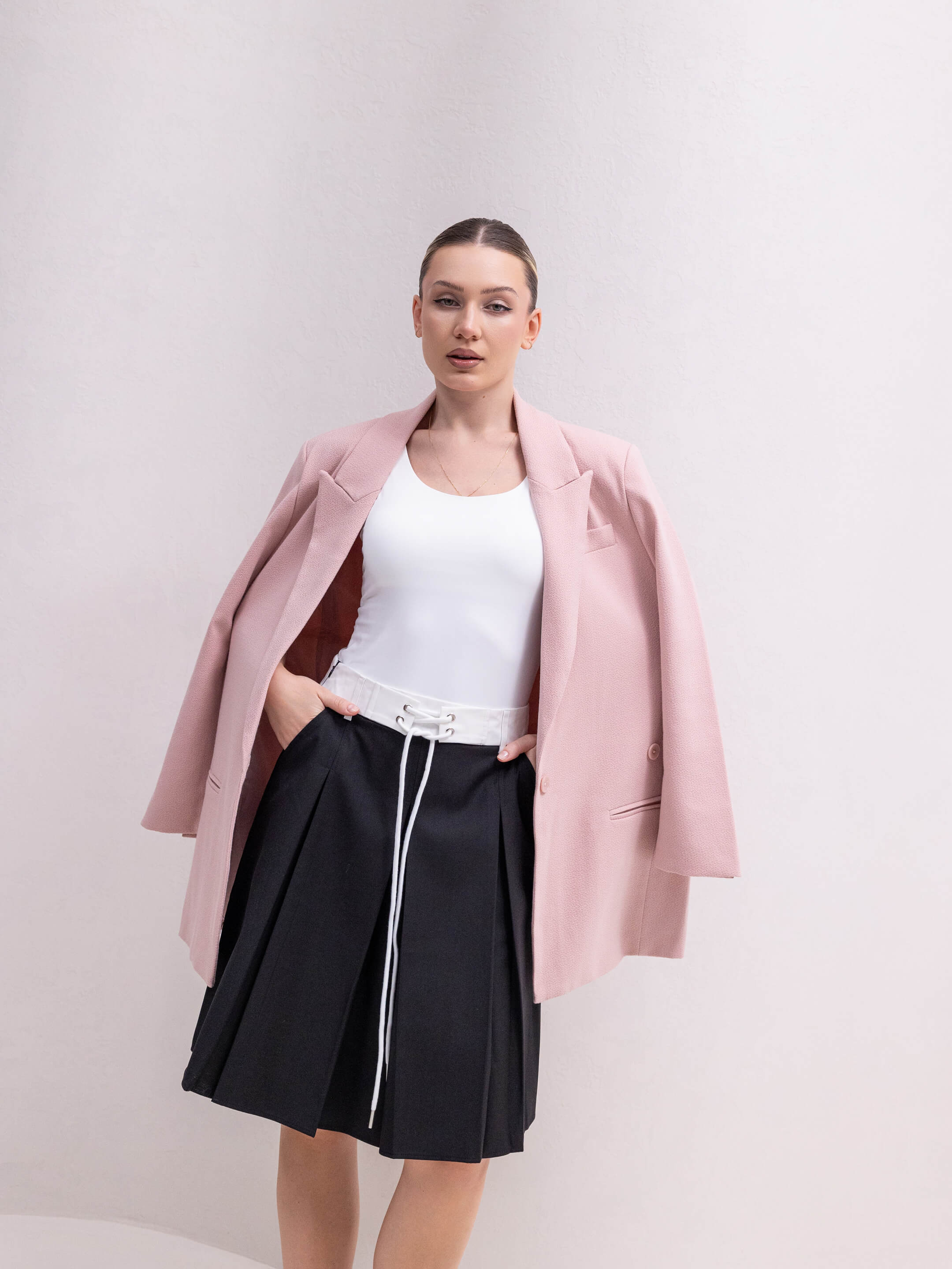 CONTRAST SKIRT