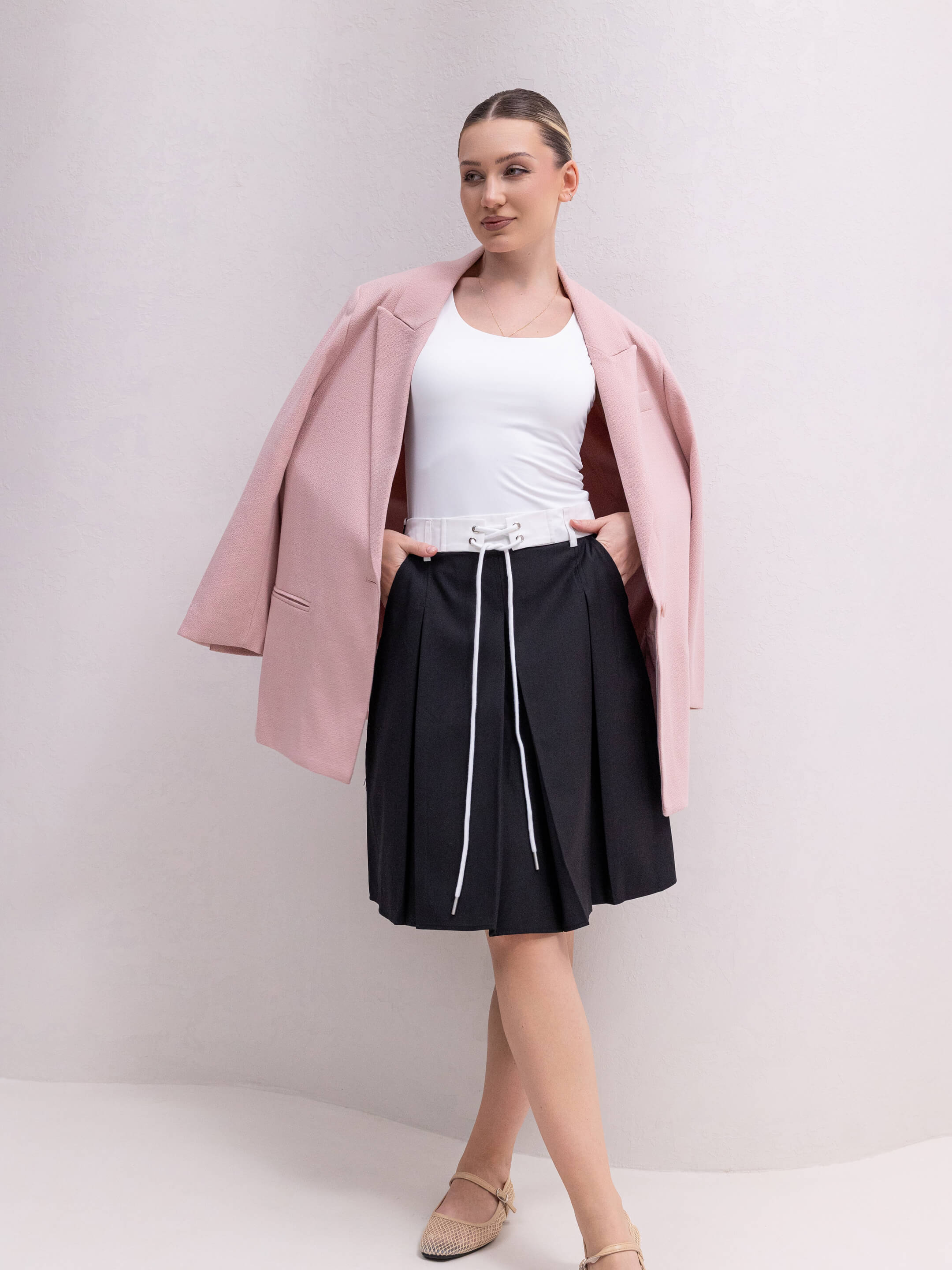 CONTRAST SKIRT