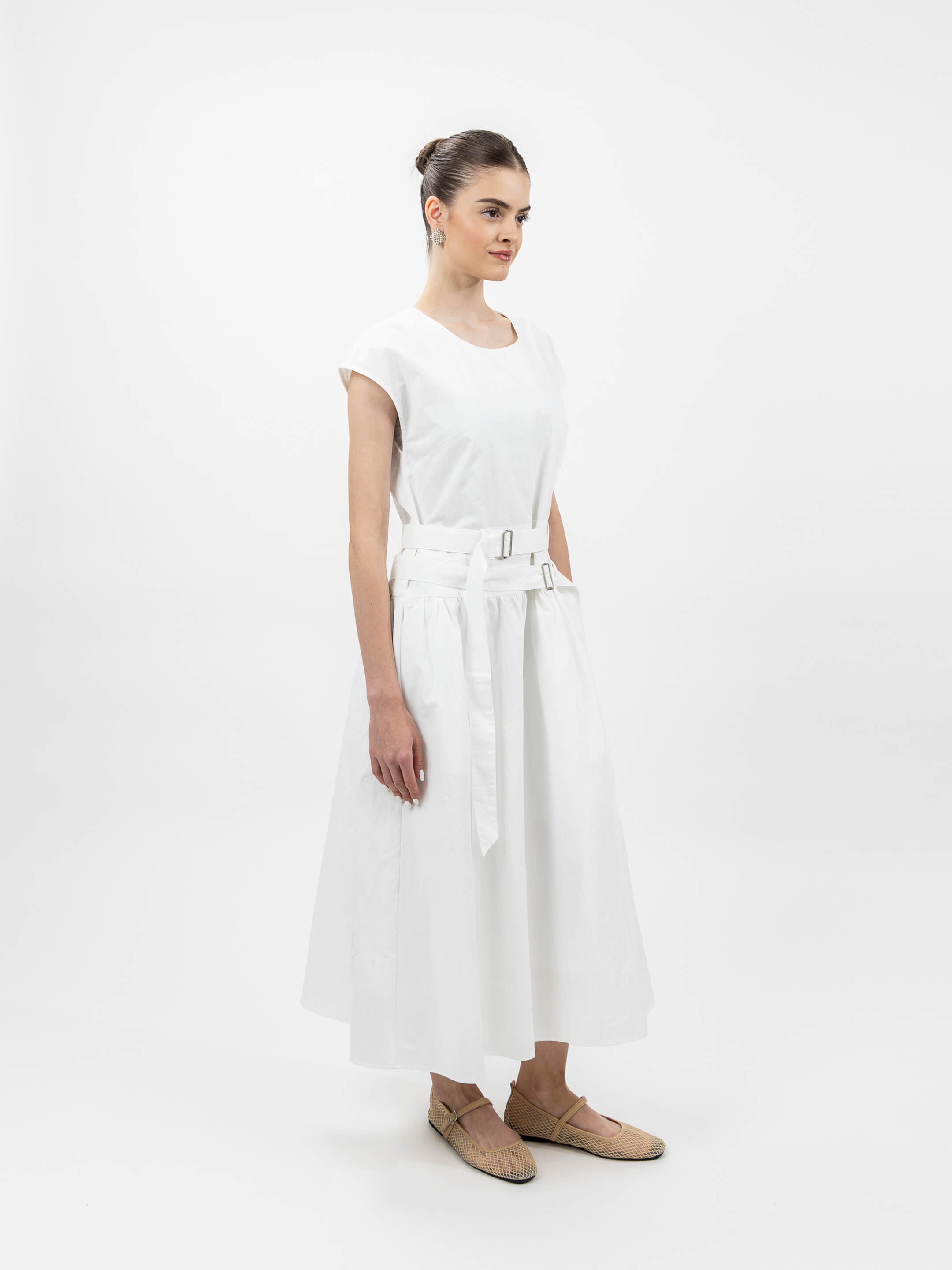 DOUBLE BELT DRESS