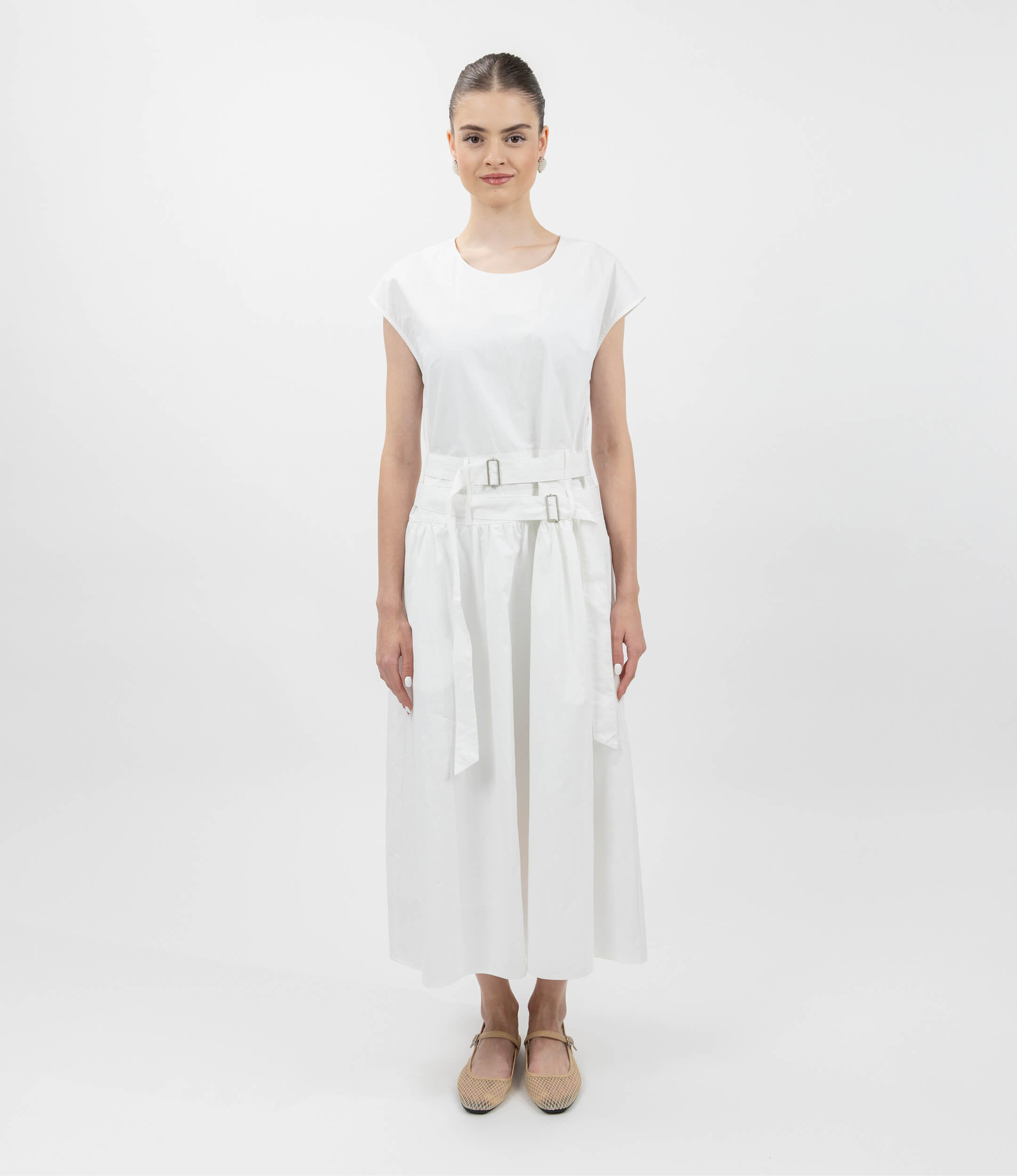 DOUBLE BELT DRESS