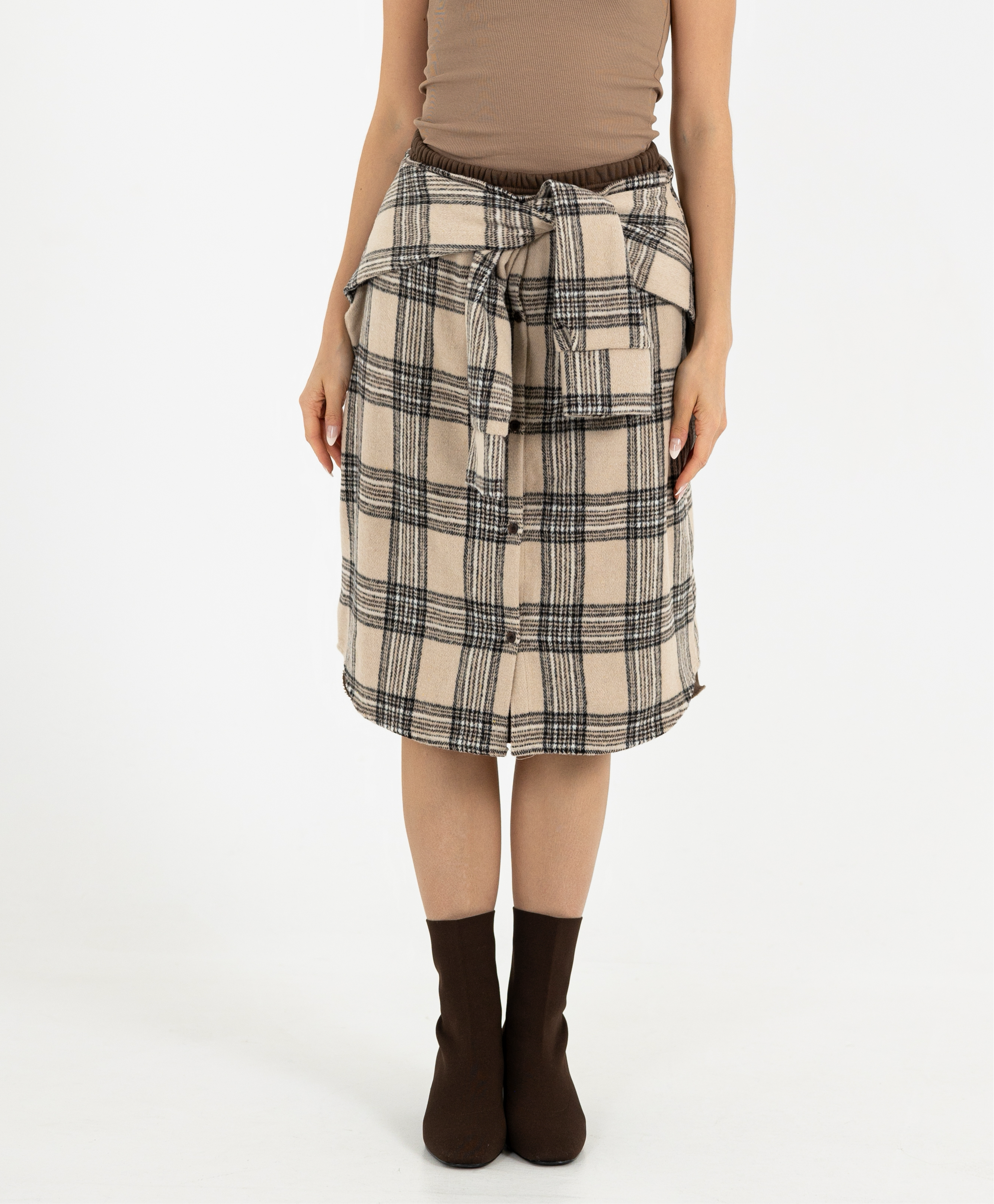 PLAID SKIRT