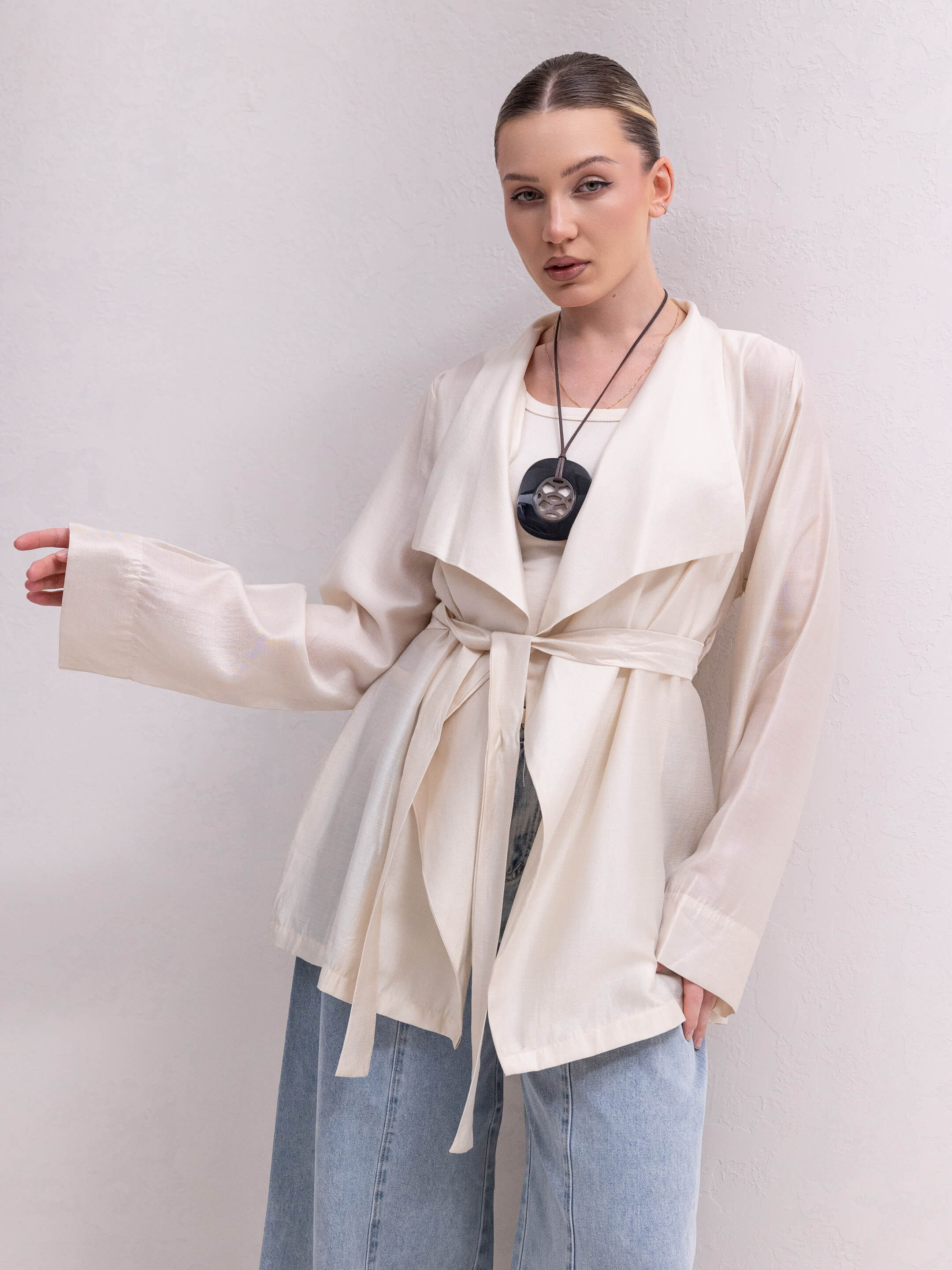BELTED CARDIGAN