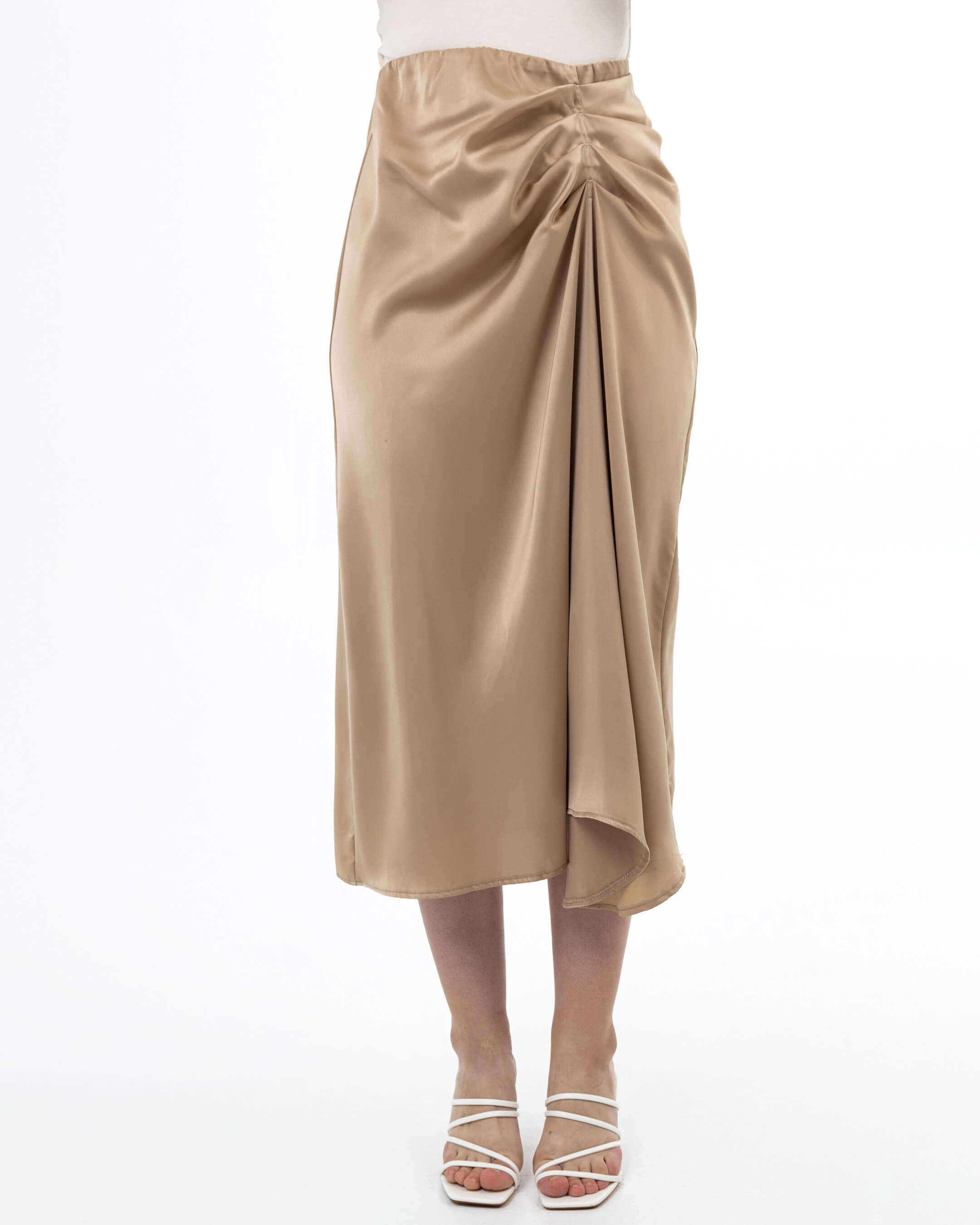 SILK MOCHA SKIRT