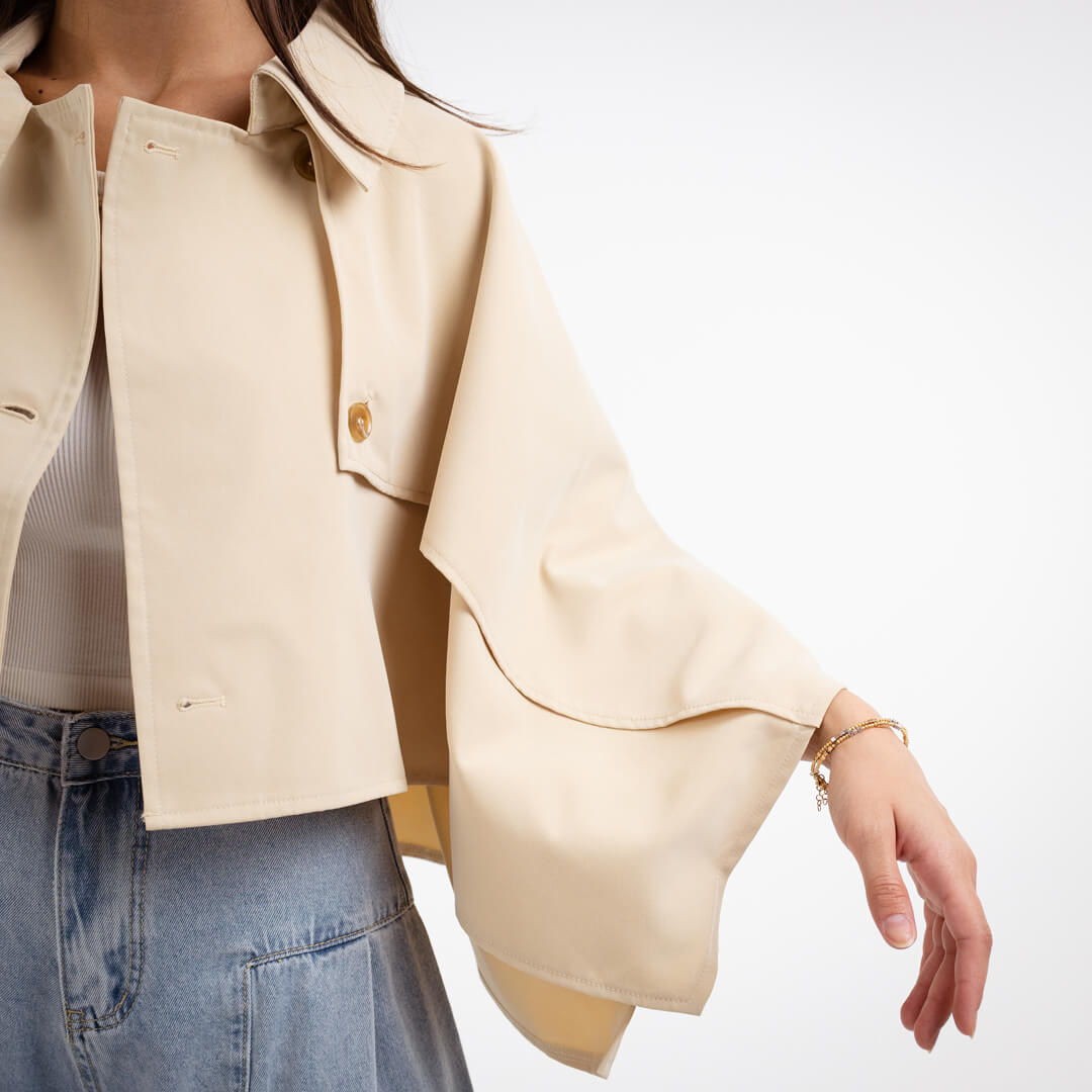 CROPPED TRENCH COAT