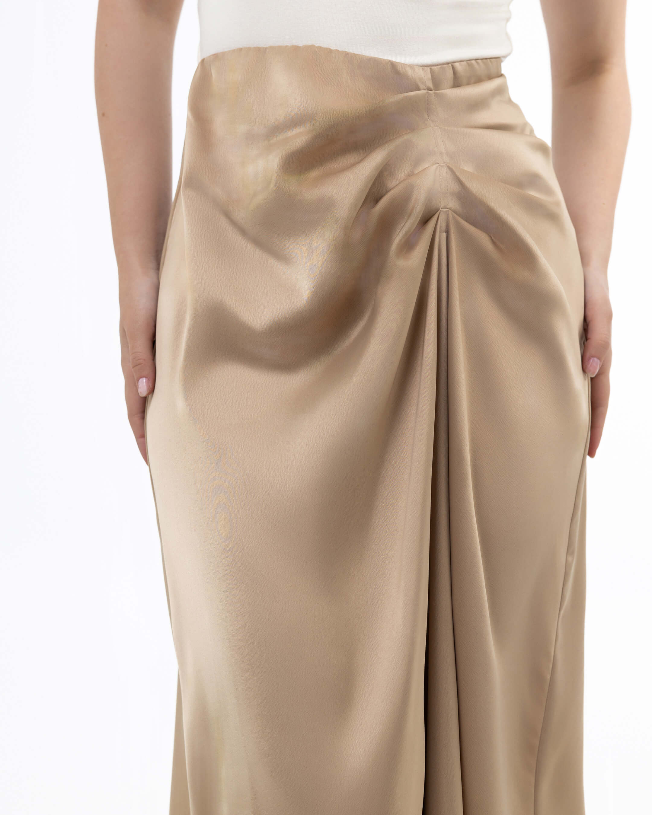 SILK MOCHA SKIRT