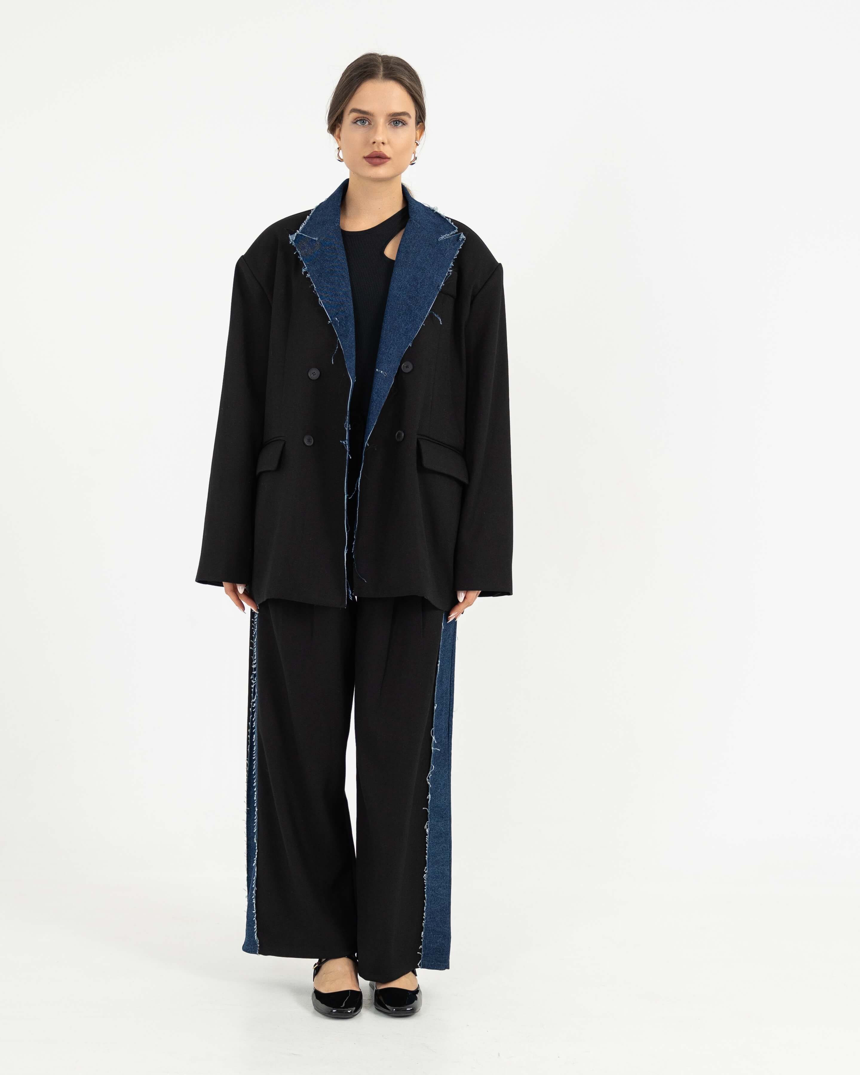 BLACK/DENIM SET